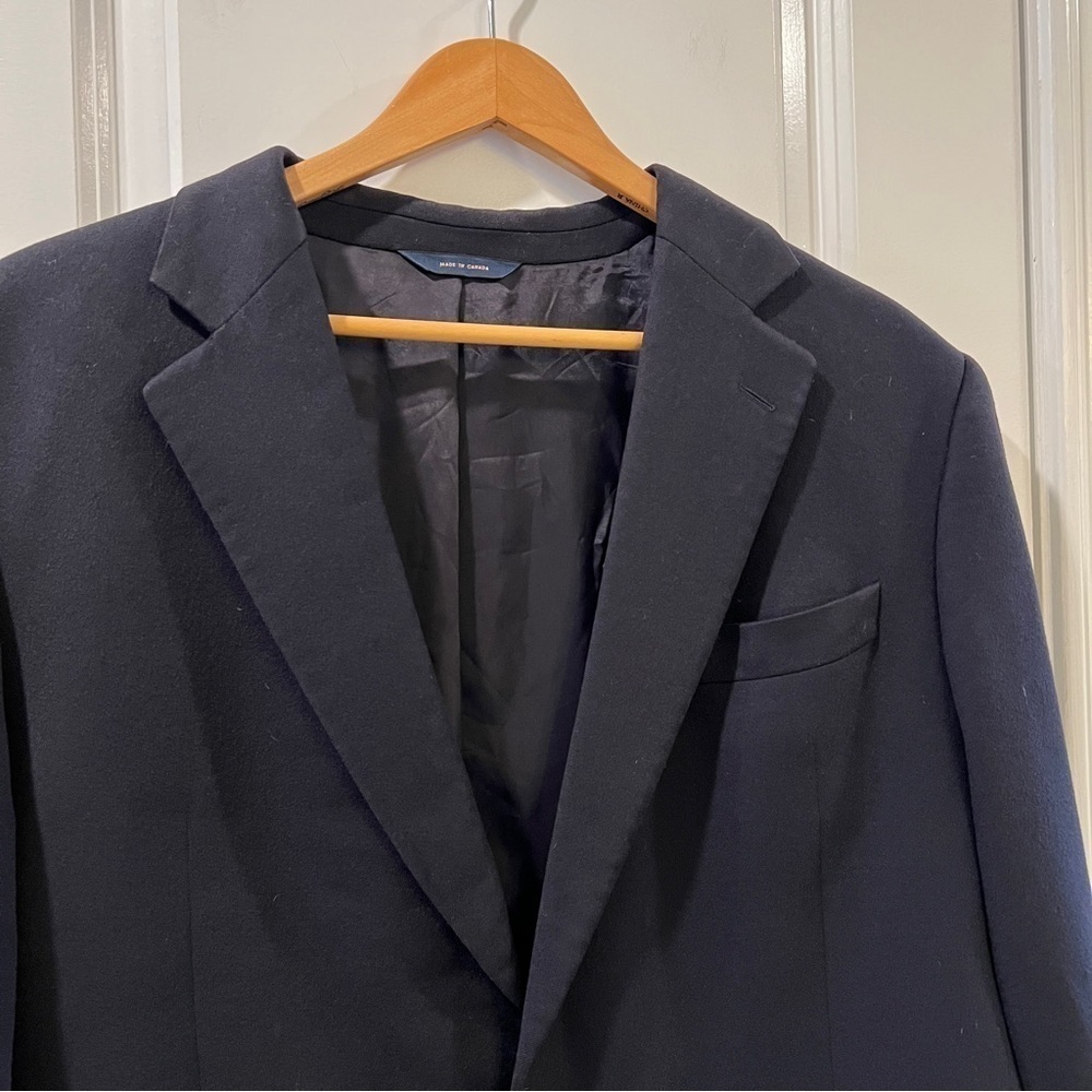 Brooks Brothers Loro Piana Cashmere Blazer Sport Coat Navy Blue - Picture 4 of 10
